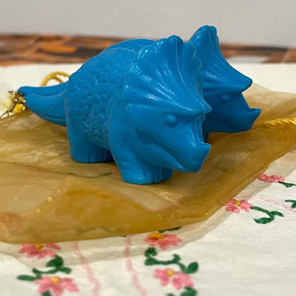 Triceratops Baby Blow Mold Earrings - Picture 2 of 8